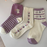 Gingham Rabbit Sock Set
